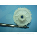 teflon spur gear and stainless steel shaft